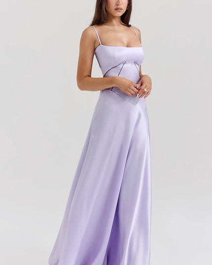 Women Black Tie Lace Up Corset Back Maxi Dress - product image 31