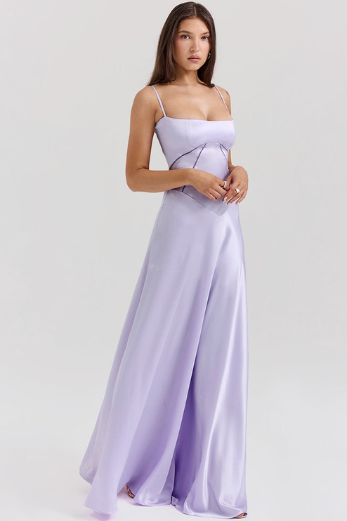 Women Black Tie Lace Up Corset Back Maxi Dress - product image 31