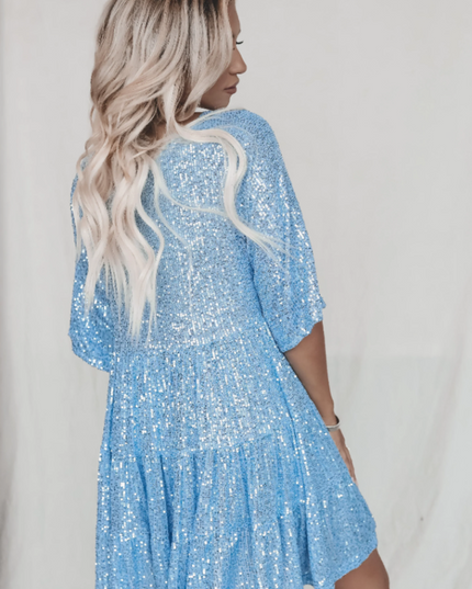My Queen Sequin Baby Doll Dress | Dress In Beauty