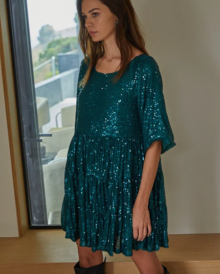 My Queen Sequin Baby Doll Dress | Dress In Beauty