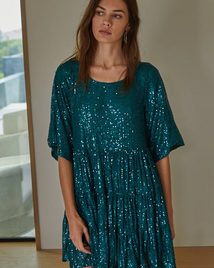 My Queen Sequin Baby Doll Dress | Dress In Beauty