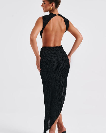 Women Sleeveless Cut Out Ruched Knit Midi Dress - product image 23