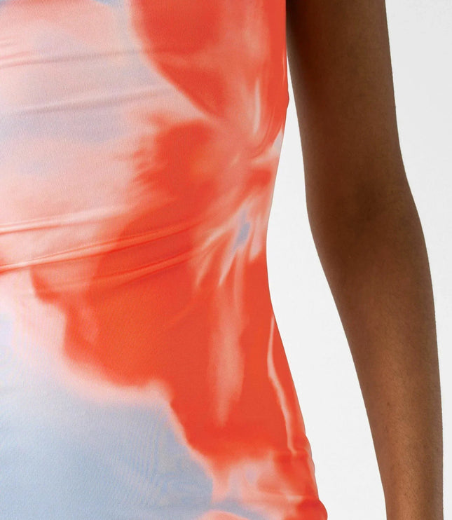 Women Strapless Printed Side Slit Maxi Dress - product image 5