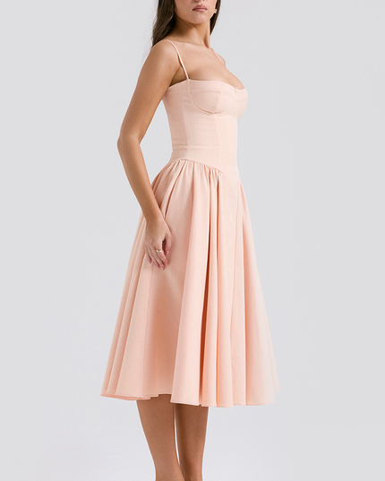 Women Sweetheart Neck Midi Dress with Pockets Midi Dress - product image 28