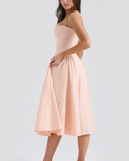 Women Sweetheart Neck Midi Dress with Pockets Midi Dress - product image 29