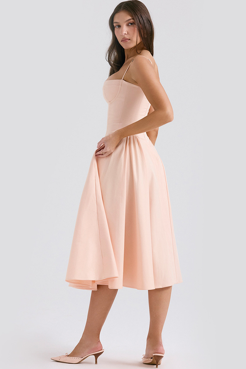 Women Sweetheart Neck Midi Dress with Pockets Midi Dress - product image 29