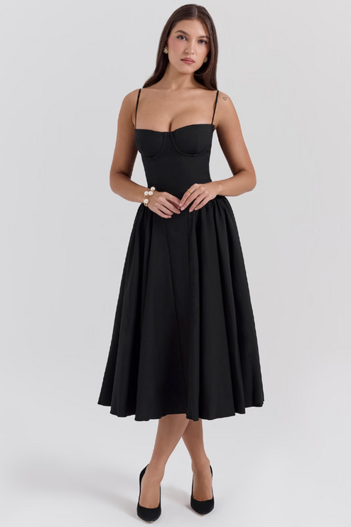 Women Sweetheart Neck Midi Dress with Pockets Midi Dress - product image 38
