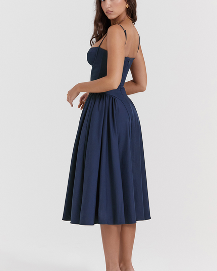 Women Sweetheart Neck Midi Dress with Pockets Midi Dress - product image 5