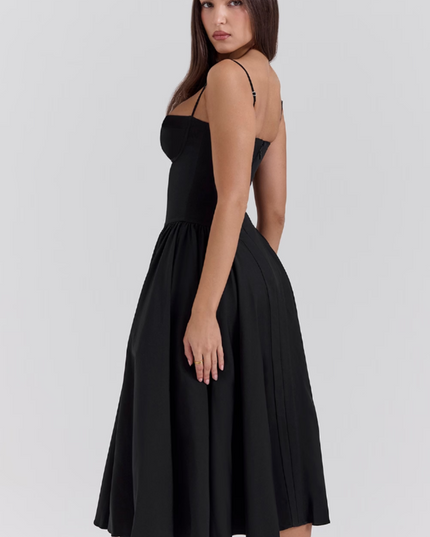 Women Sweetheart Neck Midi Dress with Side Pockets Midi Dress - product image 40